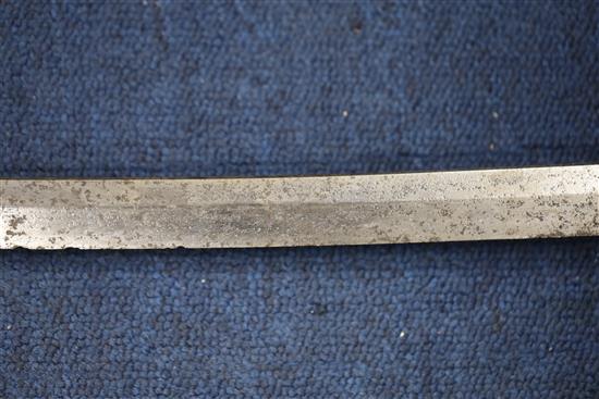 A WWI Japanese officers katana sword, overall 39in.